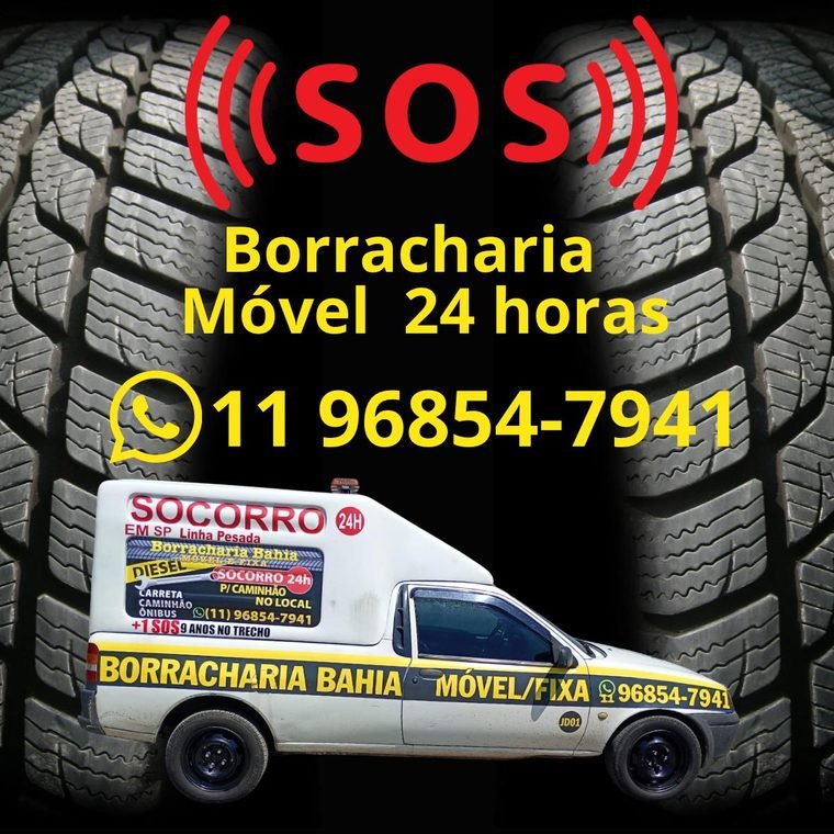 Borracharia Bahia Móvel e Fixa — SOS socorro de borracharia 24 horas em São Paulo, WhatsApp (11) 96854-7941